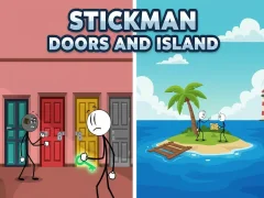 Jwèt Stickman Doors and Island sou entènèt