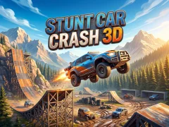 Jwèt Stunt Car Crash 3D sou entènèt