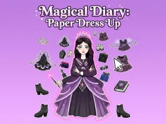 Jwèt Magical Diary: Paper Dress Up sou entènèt