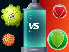 Jwèt Virus Fight sou entènèt
