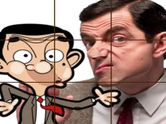 Jwèt Mr Bean Tile Puzzle sou entènèt