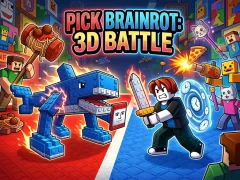 Jwèt Pick Brainrot: 3D Battle sou entènèt