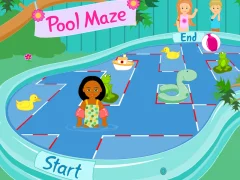 Jwèt Kelly Club: Pool Maze sou entènèt
