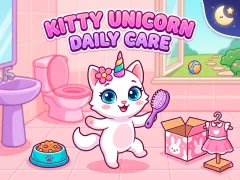 Jwèt Kitty Unicorn Daily Care sou entènèt