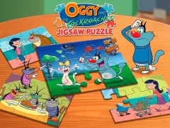 Jwèt Oggy and the Cockroaches Jigsaw Puzzle sou entènèt