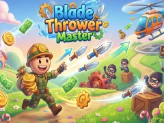 Jwèt Blade Thrower Master sou entènèt