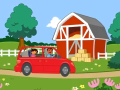 Jwèt Dora The explorer Dora's Ride-Along Animal Photo Adventure sou entènèt