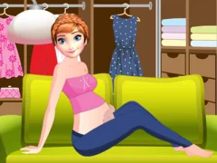 Jwèt Pregnant Anne Dressing Room sou entènèt
