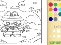 Jwèt Labubu Coloring Book For Kids sou entènèt