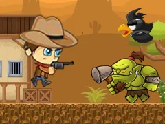 Jwèt Super Cowboy Running sou entènèt