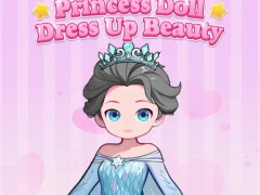 Jwèt Princess Doll Dress Up Beauty sou entènèt