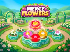 Jwèt Merge Flowers sou entènèt