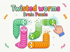 Jwèt Twisted worms Brain Puzzle sou entènèt