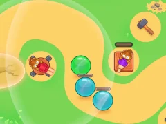 Jwèt Monkey Bubble Defense sou entènèt