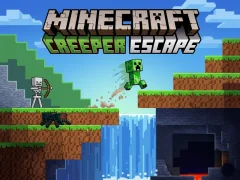 Jwèt Minecraft Creeper Escape sou entènèt