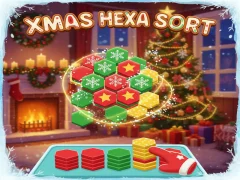 Jwèt Xmas Hexa Sort sou entènèt