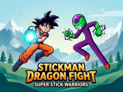 Jwèt Stickman Dragon Fight - Super Stick Warriors sou entènèt