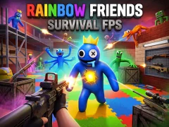 Jwèt Rainbow Friends Survival FPS sou entènèt