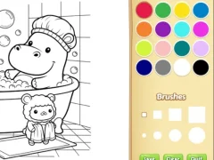 Jwèt Cozy Friends Coloring Book for Kids sou entènèt