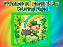 Jwèt Printable St Patricks Day Coloring Pages sou entènèt