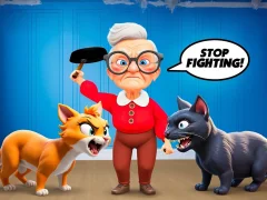Jwèt Cat and Granny sou entènèt