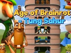Jwèt Age of Brainrot Tung Sahur sou entènèt