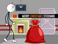Jwèt Merry Christmas Stickman sou entènèt