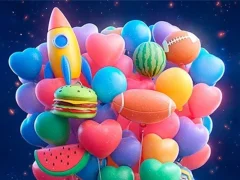 Jwèt Merge 3D - Match 3 Balloons sou entènèt