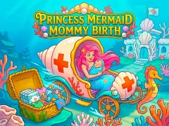 Jwèt Princess Mermaid Mommy Birth sou entènèt