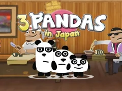 Jwèt 3 Pandas In Japan HTML5 sou entènèt