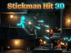 Jwèt Stickman Hit 3D sou entènèt