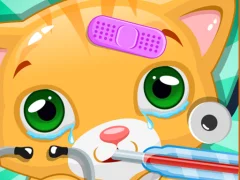 Jwèt Little Cat Doctor sou entènèt