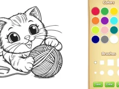 Jwèt Cat Coloring Book sou entènèt