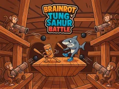 Jwèt Brainrot Tung Sahur Battle sou entènèt