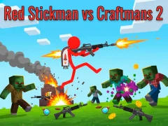 Jwèt Red Stickman Vs Craftmans 2 sou entènèt