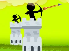 Jwèt Stickman Archer Castle sou entènèt