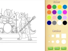 Jwèt Dinosaur Coloring Book For Kids sou entènèt