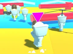 Jwèt Fall Boys Skibidi Toilet sou entènèt