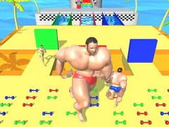 Jwèt Muscle Race 3D: Smash Running Game sou entènèt