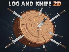Jwèt Log And Knife 2D sou entènèt
