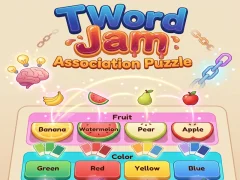Jwèt Word Jam Association Puzzle sou entènèt