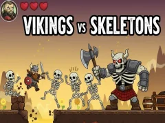 Jwèt Vikings Vs Skeletons sou entènèt