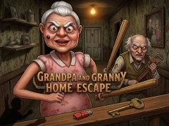Jwèt Grandpa And Granny Home Escape sou entènèt