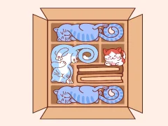Jwèt Cats Block Puzzle sou entènèt