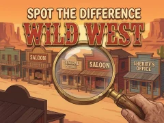 Jwèt Spot The Difference Wild West sou entènèt