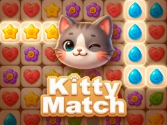 Jwèt Kitty Match 3 sou entènèt