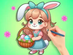 Jwèt Coloring Book: Easter Eggs DIY sou entènèt