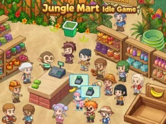 Jwèt Jungle Mart idle game sou entènèt