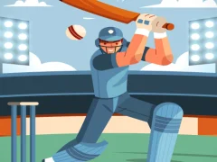 Jwèt Pong Cricket sou entènèt