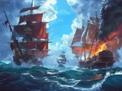 Jwèt Pirate Ships: Build and Fight sou entènèt